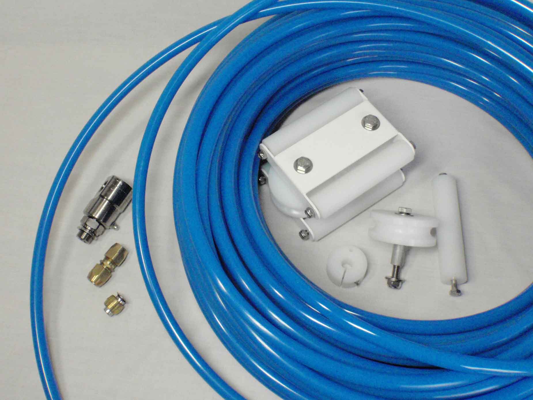 Hose, Brass Fittings and Hose Guide 